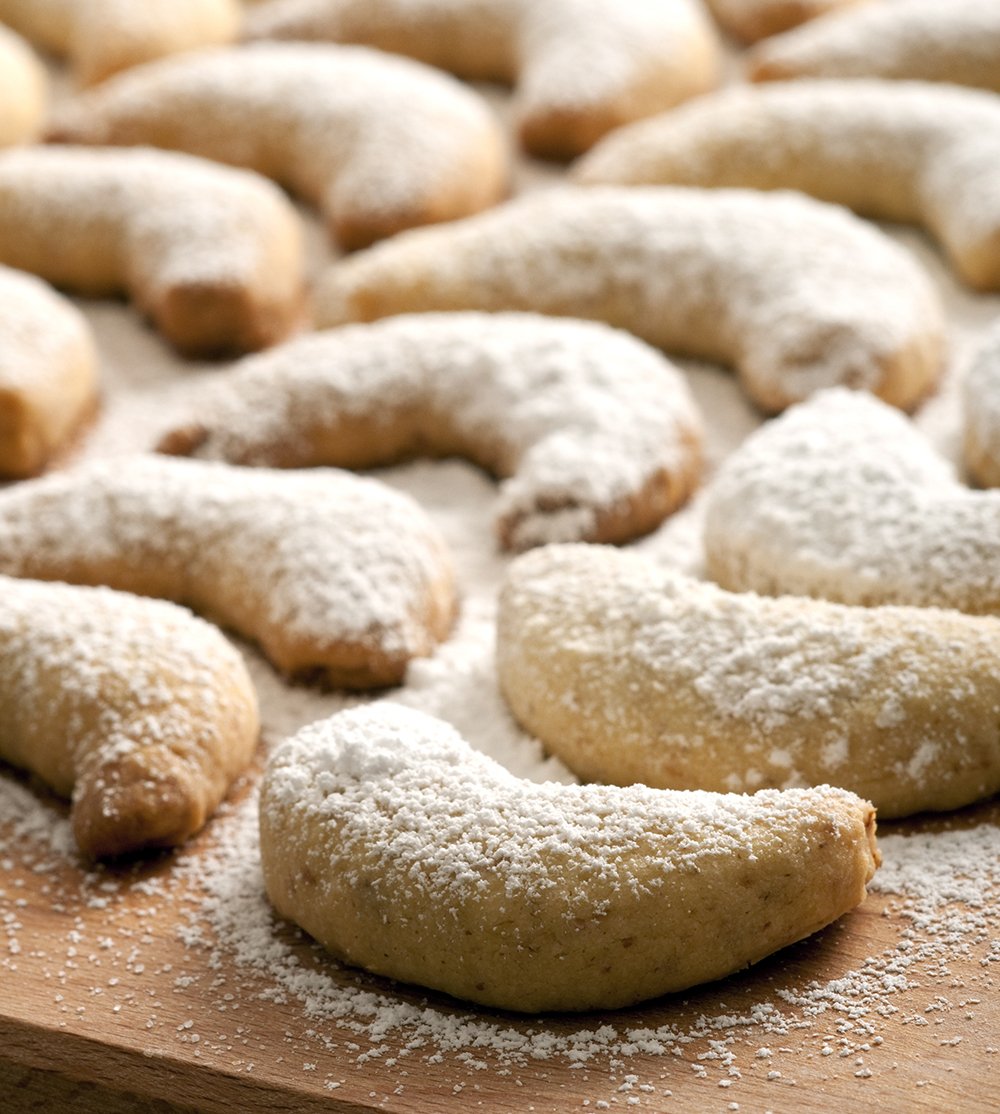 Petits croissants aux amandes